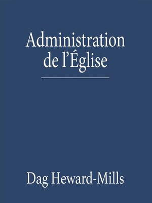 cover image of Administration de l'Église